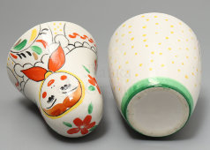 Фарфоровая чайница «Матрешка», Южноуральский фарфоровый завод (?), 1970-е