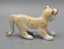 Статуэтка «Львёнок», ДФЗ Вербилки, фарфор, анималистика, Горлов Д. В.