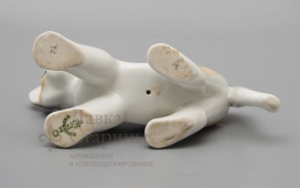 Статуэтка «Львёнок», ДФЗ Вербилки, фарфор, анималистика, Горлов Д. В.