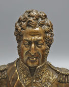 Настольный бюст короля Франции Луи-Филиппа Первого, бронза, Европа, 19 в.