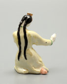 Статуэтка «Танцующая узбечка» из триптиха «Музыканты и танцующая девушка», скульптор Чечулина Г. Д., Дулево, 1957 г.