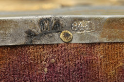 Венчальная пара в киоте: иконы «Господь Вседержитель» и «Богородица Иверская» в серебряных окладах, Москва, кон. 19 в.