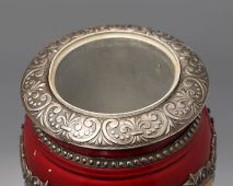 Кубок за I место в Международных соревнованиях по мотоциклетному спорту, металл, лаковая миниатюра, СССР, 1954 г.