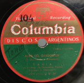 Пластинка Nippon Columbia. Discos Argentinos. Ya Gomenzo el Baile и танго Alma de Bandoneón. Made in Japan by Nipponophone