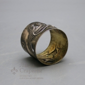 Парные кольца для салфеток «Модерн»,  Россия, 1883 г., серебро 84 пробы