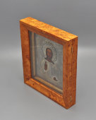 Антикварная икона «Господь Вседержитель» в окладе, Москва, 1883 г.