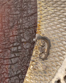 Антикварная икона «Господь Вседержитель» в окладе, Москва, 1883 г.