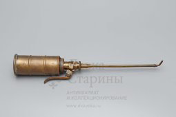 Старинная маслёнка «Pressol» для смазки мелких и труднодоступных механизмов, латунь, Германия, 1-я пол. 20 в.