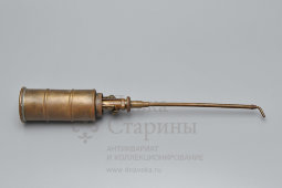 Старинная маслёнка «Pressol» для смазки мелких и труднодоступных механизмов, латунь, Германия, 1-я пол. 20 в.