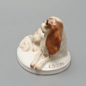 Статуэтка «Собака породы кавалер-кинг-чарльз-спаниель», художник Ф. Диллер, мануфактура Розенталь, Германия, 1910-е