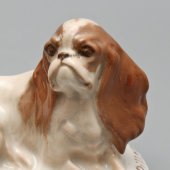 Статуэтка «Собака породы кавалер-кинг-чарльз-спаниель», художник Ф. Диллер, мануфактура Розенталь, Германия, 1910-е