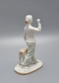 Фигурка «Дрессировка», скульптор Столбова Г. С., фарфор, ЛФЗ, 1950-60 гг.