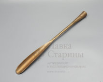 Винтажный дизайнерский рожок для обуви в стиле брутализма, мастерская J. Ferrante, бронза, Европа, 1960-1970 гг.