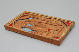 Старинная деревянная резная икона «Преподобный Сергий Радонежский», Россия, 19 в.