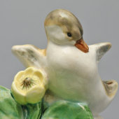 Винтажная настенная мыльница «Утята», скульптор Гуревич Е. М.​, фаянс, ЗиК Конаково, 1955 г.