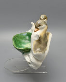 Винтажная настенная мыльница «Утята», скульптор Гуревич Е. М.​, фаянс, ЗиК Конаково, 1955 г.