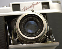 Советский среднеформатный дальномерный фотоаппарат «Искра», объектив Индустар-58