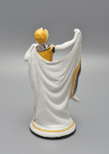 Статуэтка в стиле ар-деко «Танцовщица с фатой», фарфор, фабрика Galluba&Hofmann, Германия, 1920-е