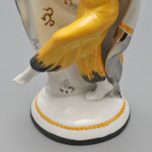 Статуэтка в стиле ар-деко «Танцовщица с фатой», фарфор, фабрика Galluba&Hofmann, Германия, 1920-е