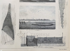 Старинная гравюра «Морские промыслы», бумага, Брокгауз и Ефрон​, Санкт-Петербург, 1900-е