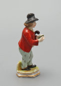 Статуэтка-миниатюра мужчины в шляпе, фарфор, Европа, 1-я пол. 20 в.