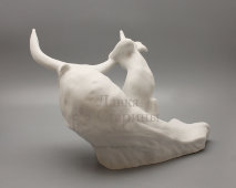 Фарфоровая скульптура «Похищение Европы», создана по модели В. А. Серова 1910 г., бисквит, ЛФЗ, 1930-е