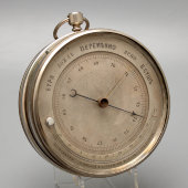 Старинный морской барометр для яхты, погодник V. Salles & A. Vernier, Москва, к. 19, н. 20 вв.