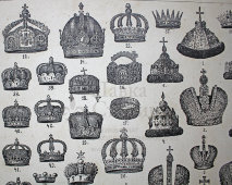 Старинная гравюра «Короны»