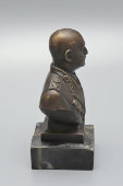 Бюст «Баграмян Иван Христофорович», бронза, камень, СССР, 1980-е