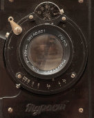 Советский пластиночный пластмассовый фотоаппарат «Турист», объектив Индустар 7, затвор ГОМЗ