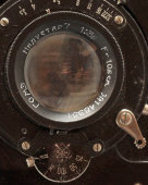 Советский пластиночный пластмассовый фотоаппарат «Турист», объектив Индустар 7, затвор ГОМЗ