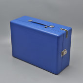 Отечественный патефон-чемоданчик, модель ПТ-3, Ленинградский граммофонный завод, НКМ Главширпотреб, 1938-39 гг.