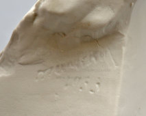 Настольный бюст В. И. Ленина, скульптор Томский H. В., бисквит, ЛФЗ, 1933 г.