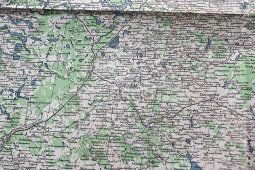 Старинная специальная карта Европейской России, лист № 14, издание Топографического отдела Генерального штаба, Петроград, 1915 г.