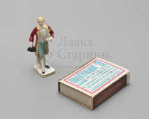 Статуэтка-миниатюра «Галантный кавалер», фарфор, мануфактура Плауэ, Германия, кон. 19 в.