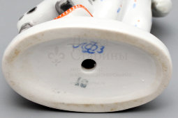 Статуэтка «Мальчик с лошадкой» в редкой росписи, скульптор Столбова Г. С., серия «Счастливое детство», ЛФЗ, 1960-е