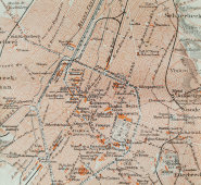 Старинная карта «Брюссель», Большая энциклопедия, масштаб 1:40 000, Санкт-Петербург, 1900-е
