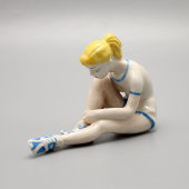 Статуэтка «Перед игрой», скульптор О. Рапай, Полонский ЗХК, Украина, 1950-70 гг.