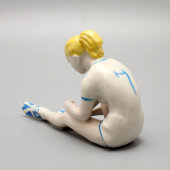 Статуэтка «Перед игрой», скульптор О. Рапай, Полонский ЗХК, Украина, 1950-70 гг.