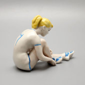 Статуэтка «Перед игрой», скульптор О. Рапай, Полонский ЗХК, Украина, 1950-70 гг.