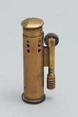 Старинная бензиновая зажигалка, латунь, Россия, 1910-е