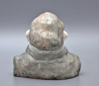 Бюст народного артиста СССР И. М. Москвина, Кировский фаянсовый завод, 1930-е гг., Кукрыниксы, фаянс