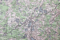 Старинная специальная карта Европейской России, лист № 28, издание Топографического отдела Генерального штаба, Петроград, 1915 г.