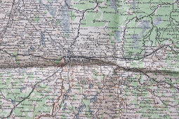 Старинная специальная карта Европейской России, лист № 28, издание Топографического отдела Генерального штаба, Петроград, 1915 г.