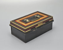 Старинная жестяная копилка «Сундучок», модель № 10016​, компания Chad Valley, Англия, 1940-е