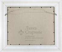 Старинная цветная гравюра «Драгоценные камни», багет, стекло, Россия, н. 20 в.