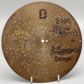 Металлический диск № 2496 «Die Chansonette» (Dellinger) для полифона, размер D, Германия, кон. 19 в.