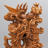 Скульптура «Дракон», дерево, резьба, Вьетнам, 1990-е
