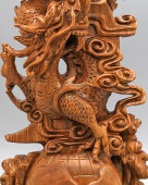 Скульптура «Дракон», дерево, резьба, Вьетнам, 1990-е