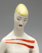 Статуэтка «Девушка с книгой», скульптор Киселев А. А., ЛЗФИ, 1950-60 гг.